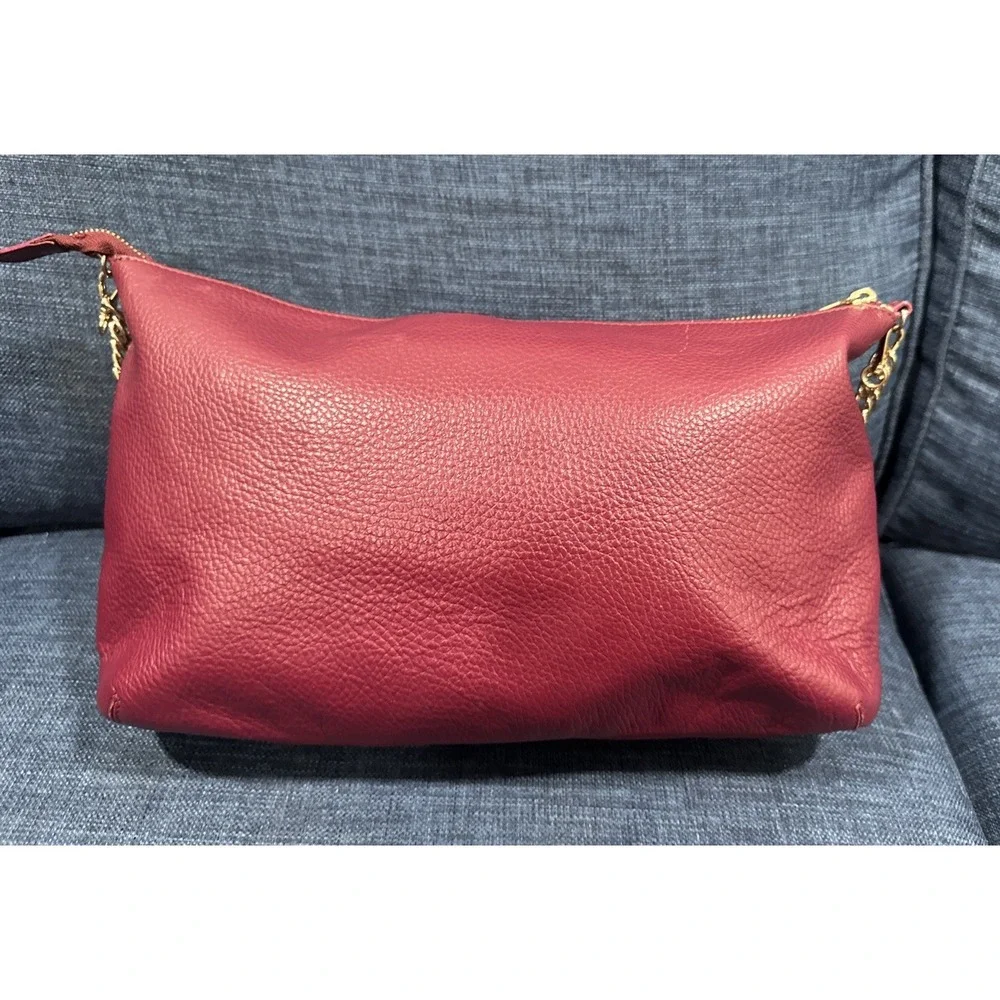 Versace Collection Leather Vitello stampa  Alce Satchel Messenger Bag